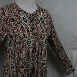 Dana Buchman Polyester Stretch Blouse SZ L EUC